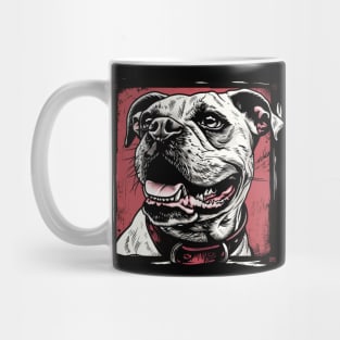 Retro Art American Bully Dog Lover Mug